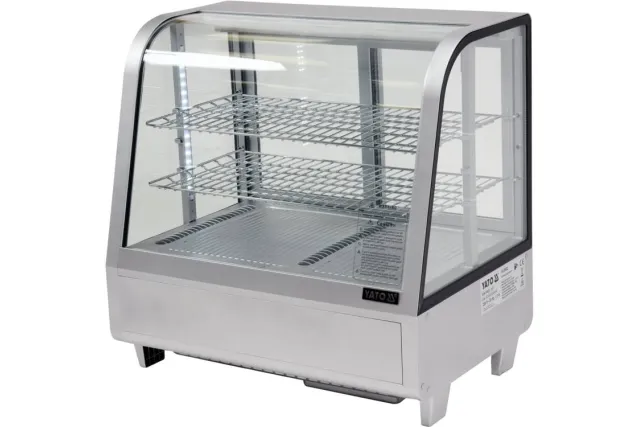 Witryna chłodnicza 100l 68x45x67 srebrna Yato YG-05022