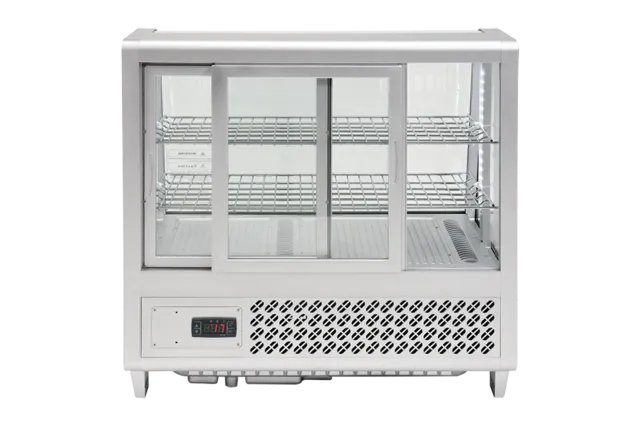 Witryna chłodnicza 100l 68x45x67 srebrna Yato YG-05022