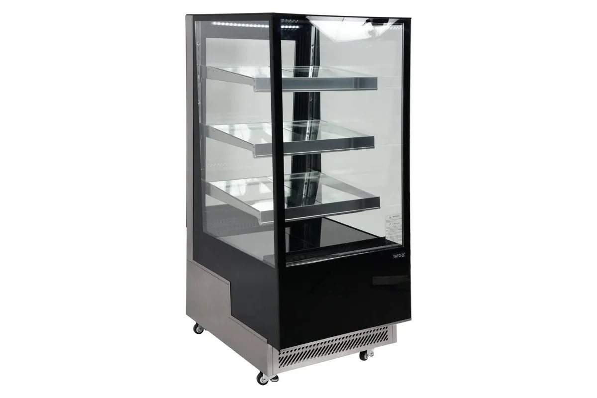 Witryna chłodnicza 300l 65x80x144 czarna Yato YG-05040