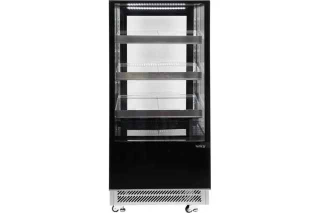 Witryna chłodnicza 300l 65x80x144 czarna Yato YG-05040