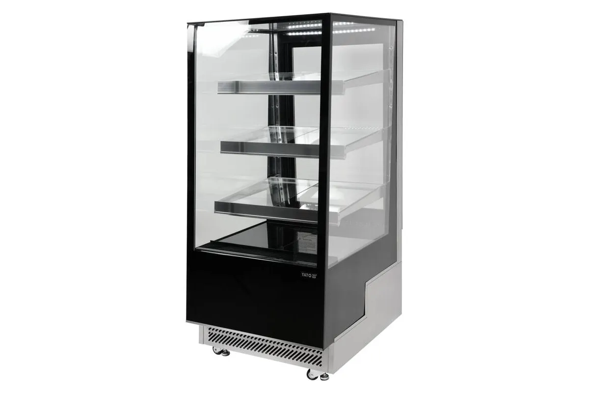 Witryna chłodnicza 300l 65x80x144 czarna Yato YG-05040