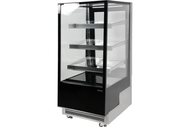 Witryna chłodnicza 300l 65x80x144 czarna Yato YG-05040