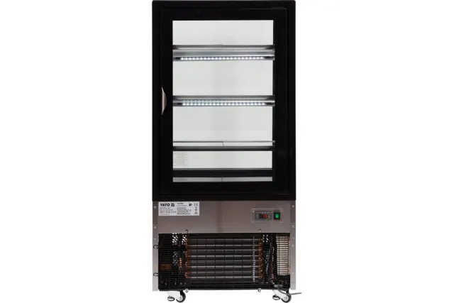 Witryna chłodnicza 300l 65x80x144 czarna Yato YG-05040