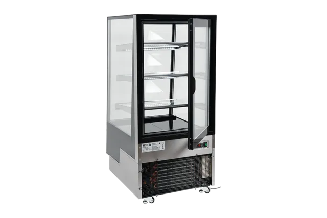 Witryna chłodnicza 300l 65x80x144 czarna Yato YG-05040