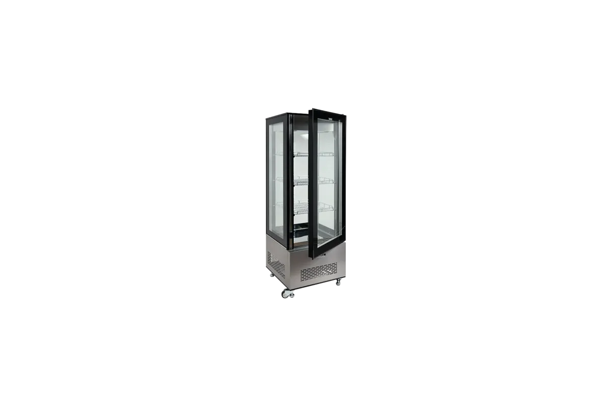 Witryna chłodnicza 400l 65x65x190 czarna Yato YG-05068