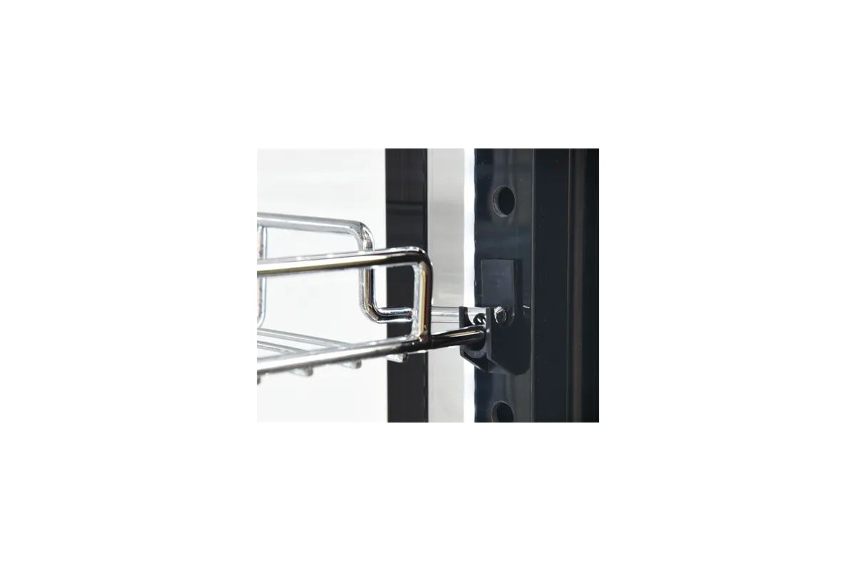 Witryna chłodnicza 400l 65x65x190 czarna Yato YG-05068