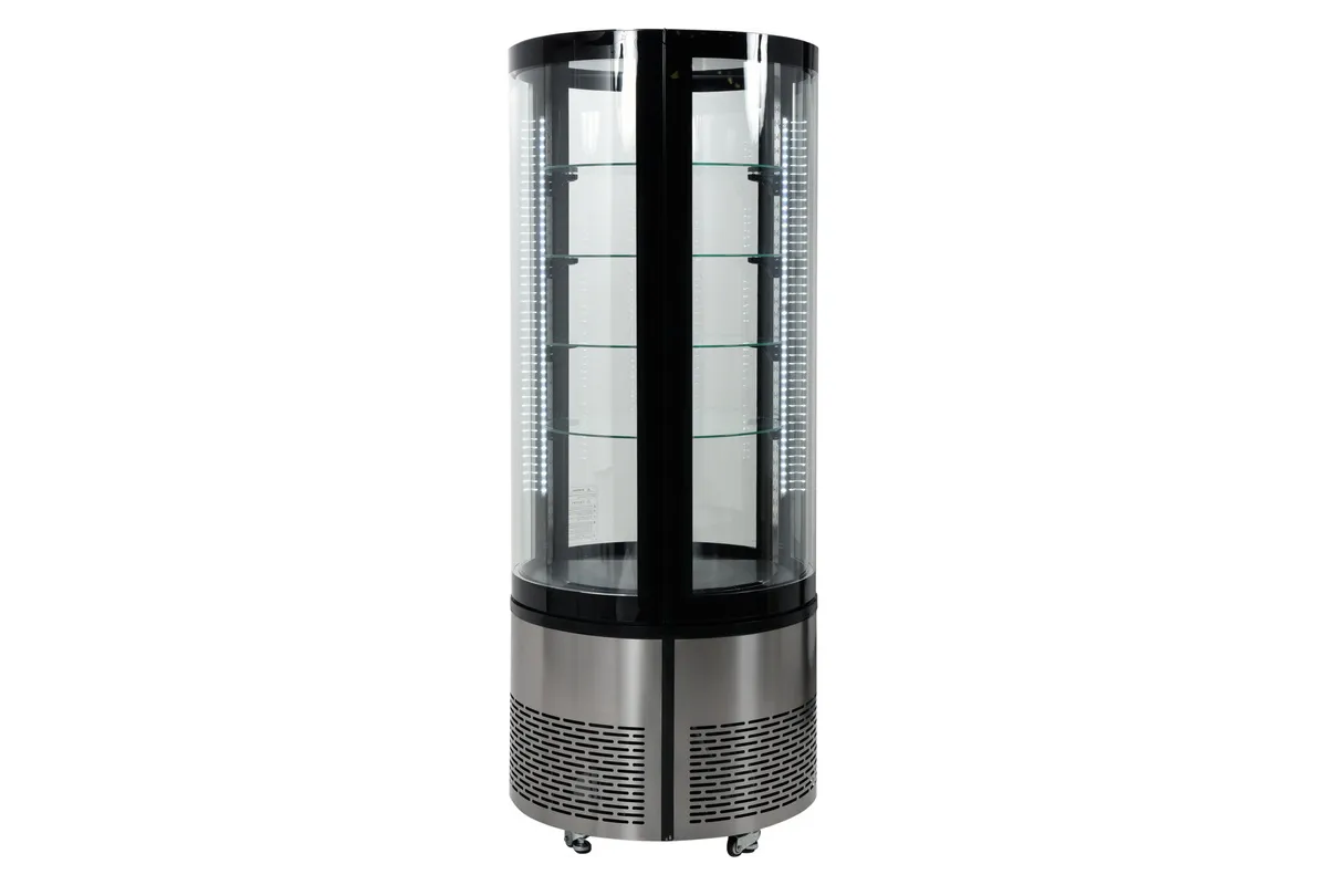 Witryna chłodnicza 400l 68x68x175 czarna Yato YG-05098