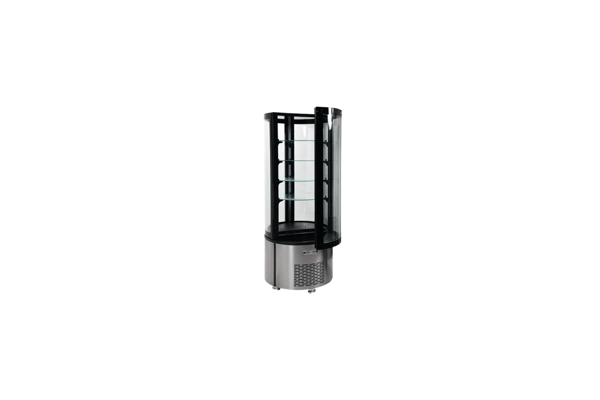 Witryna chłodnicza 400l 68x68x175 czarna Yato YG-05098