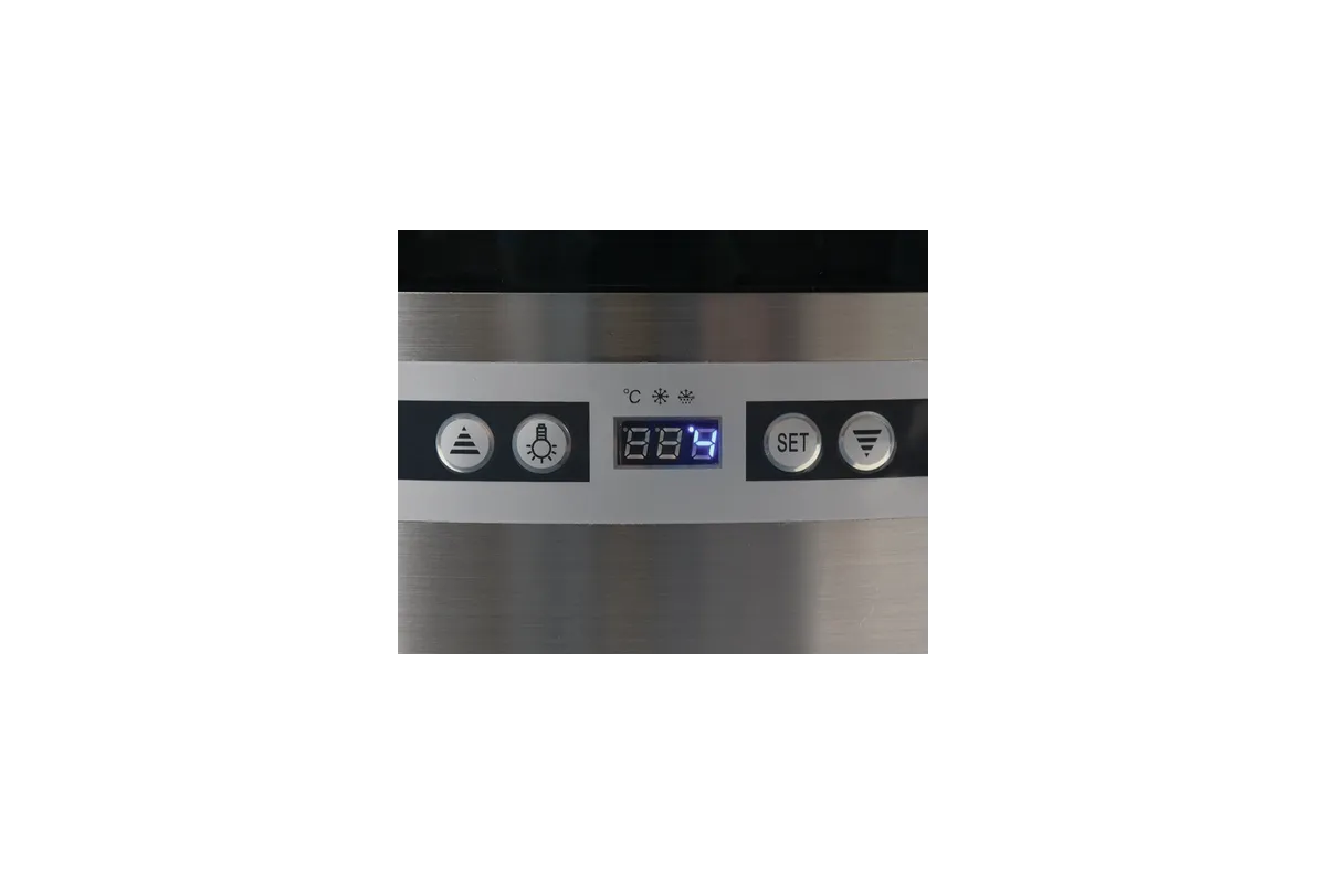 Witryna chłodnicza 400l 68x68x175 czarna Yato YG-05098