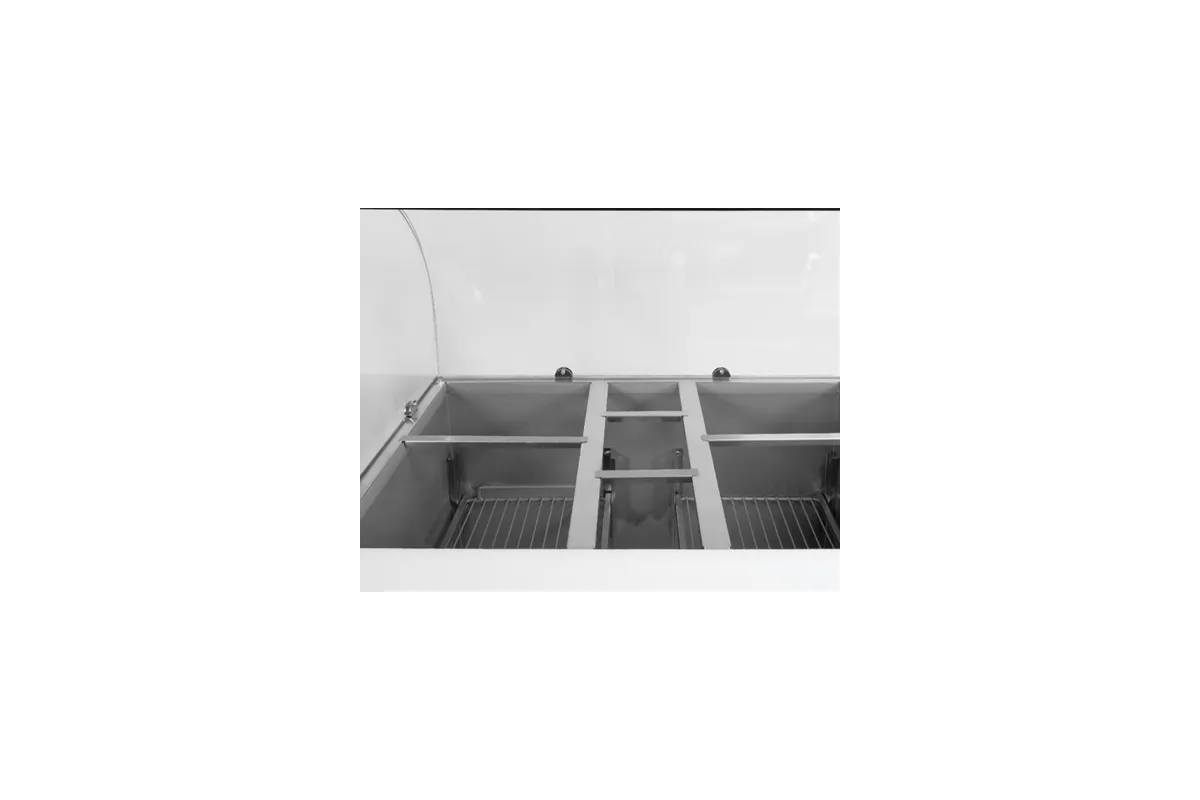 Stół chłodniczy 2-drzwiowy z nadstawką szklaną Yato YG-05260
