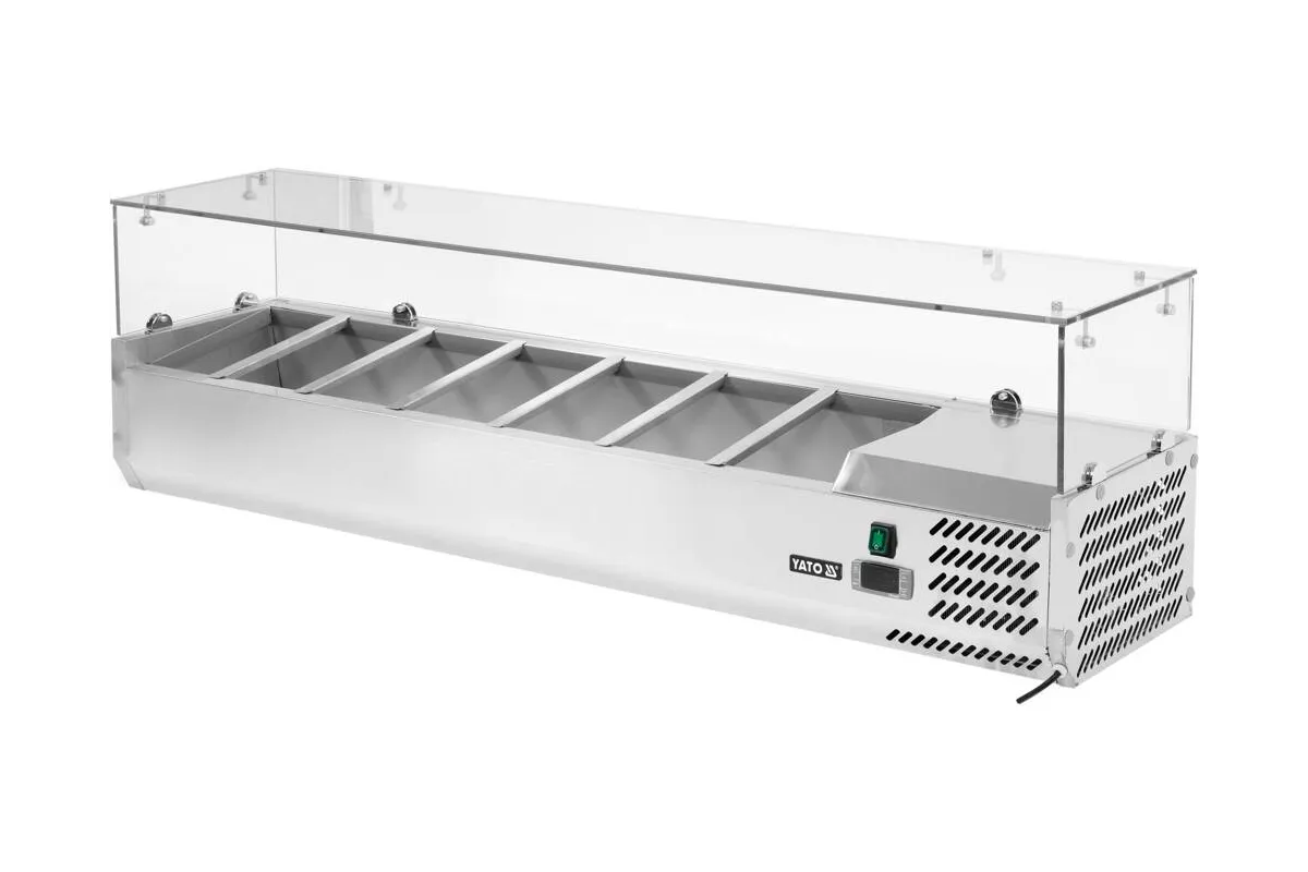 Witryna chłodnicza nadstawna 7x1/4 gn Yato YG-05322