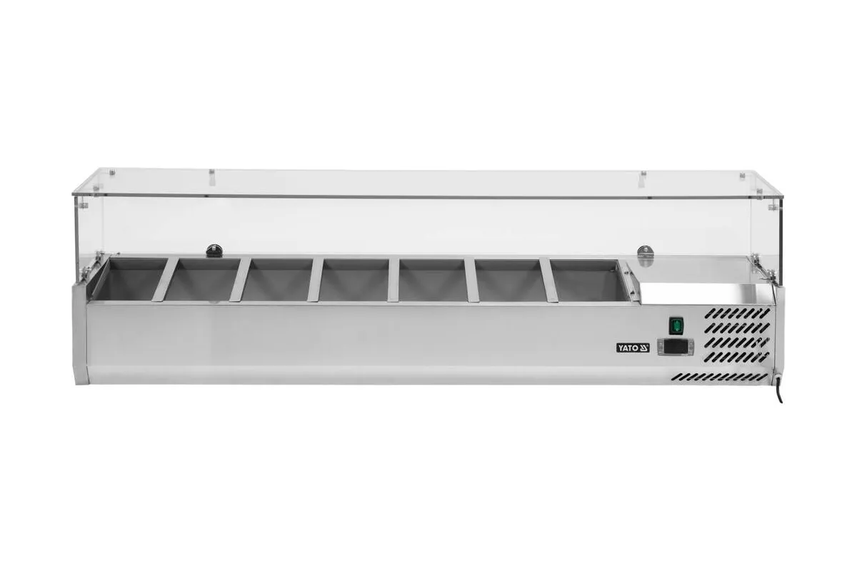 Witryna chłodnicza nadstawna 7x1/4 gn Yato YG-05322
