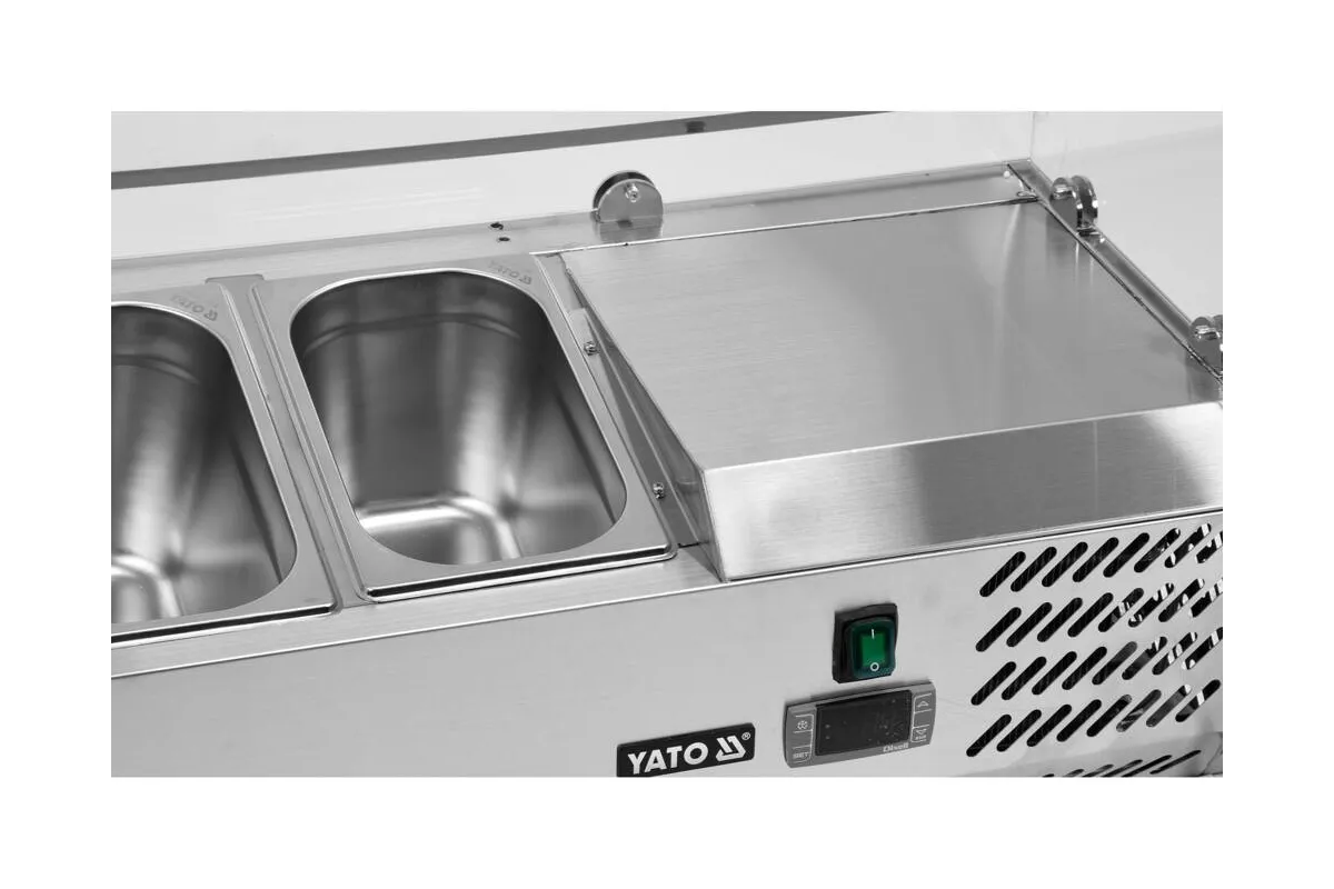 Witryna chłodnicza nadstawna 7x1/4 gn Yato YG-05322