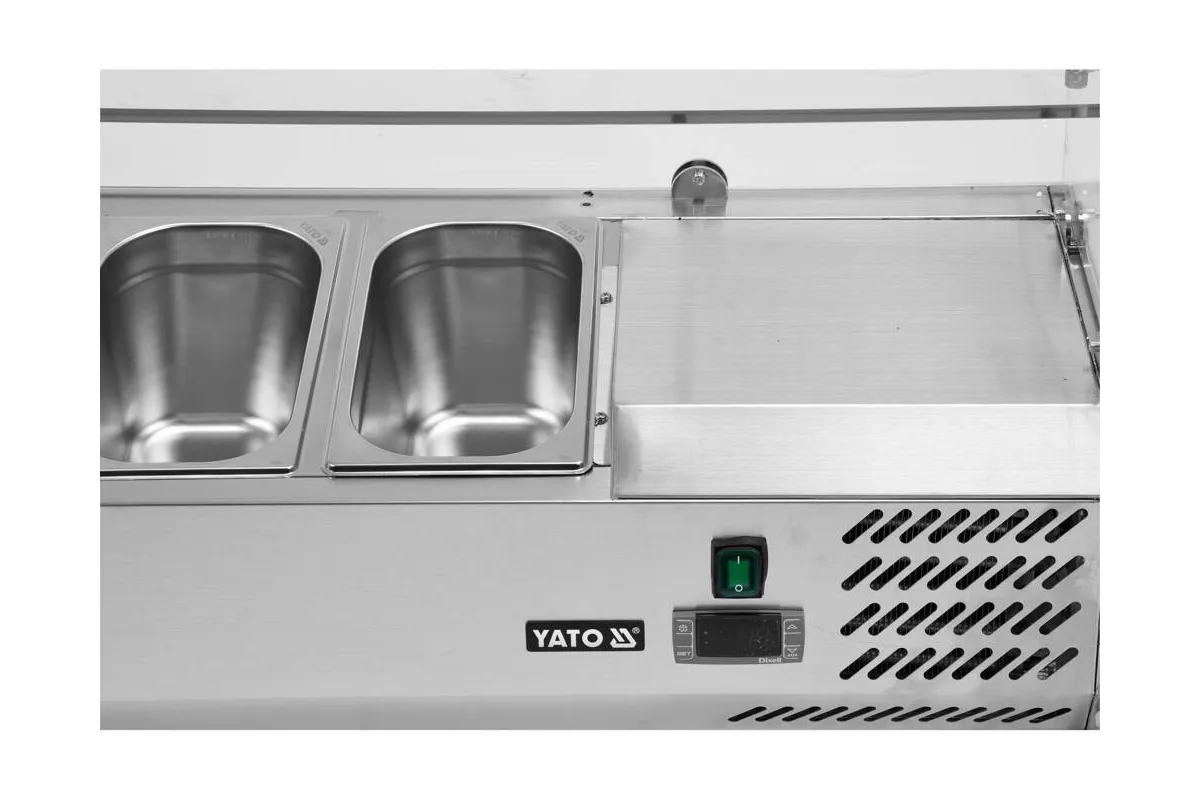Witryna chłodnicza nadstawna 7x1/4 gn Yato YG-05322