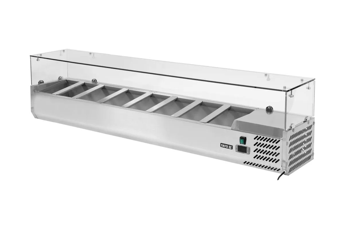Witryna chłodnicza nadstawna 8x1/4 gn Yato YG-05323