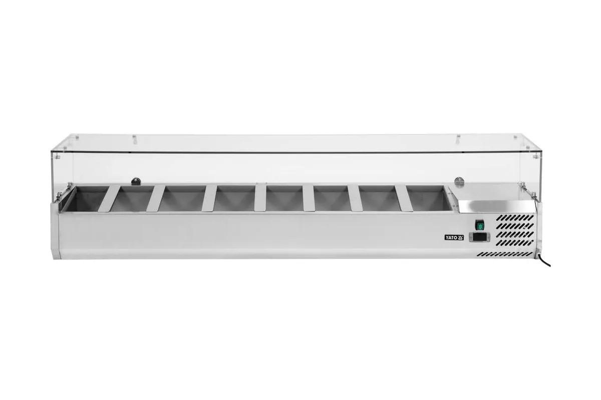 Witryna chłodnicza nadstawna 8x1/4 gn Yato YG-05323
