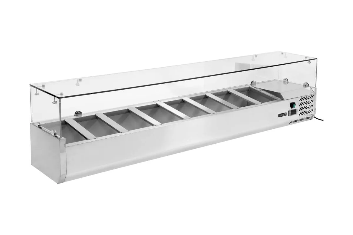 Witryna chłodnicza nadstawna 8x1/4 gn Yato YG-05323