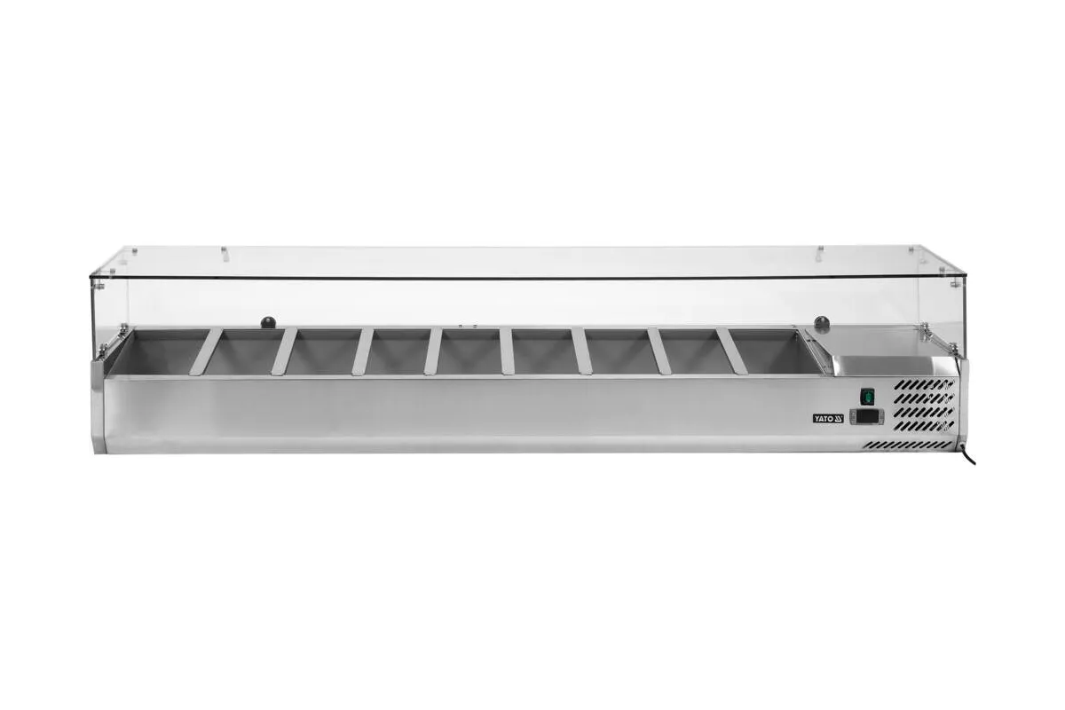 Witryna chłodnicza nadstawna 9x1/3 gn Yato YG-05332