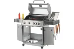 Grill gazowy 4+1 stal nierdzewna 14,2kw, z szybą Yato YG-20003