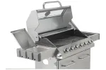 Grill gazowy 6+1 stal nierdzewna 20,5kw, z szybą Yato YG-20016