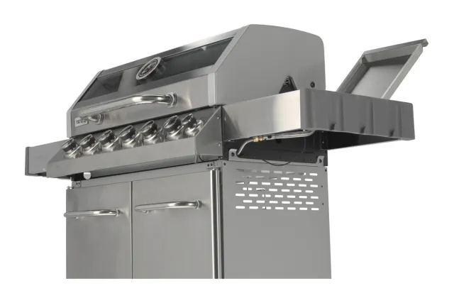 Grill gazowy 6+1 stal nierdzewna 20,5kw, z szybą Yato YG-20016