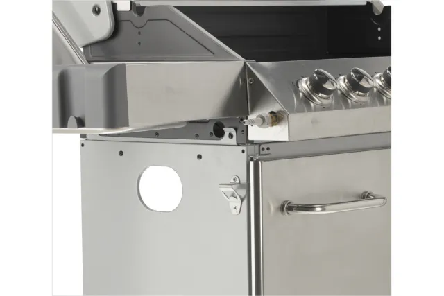 Grill gazowy 6+1 stal nierdzewna 20,5kw, z szybą Yato YG-20016