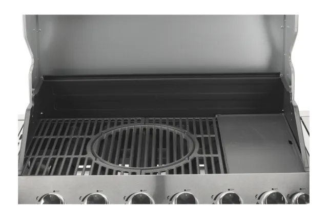 Grill gazowy 6+1 stal nierdzewna 20,5kw, z szybą Yato YG-20016