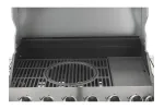 Grill gazowy 6+1 stal nierdzewna 20,5kw, z szybą Yato YG-20016