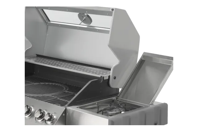 Grill gazowy 6+1 stal nierdzewna 20,5kw, z szybą Yato YG-20016
