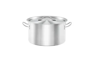 Garnek średni z pokrywką, stalowy, Basic, Ø 280 mm, V 9.8 l Stalgast 012286