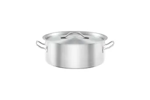 Garnek niski z pokrywką, stalowy, Basic, Ø 280 mm, V 5.5 l Stalgast 013286