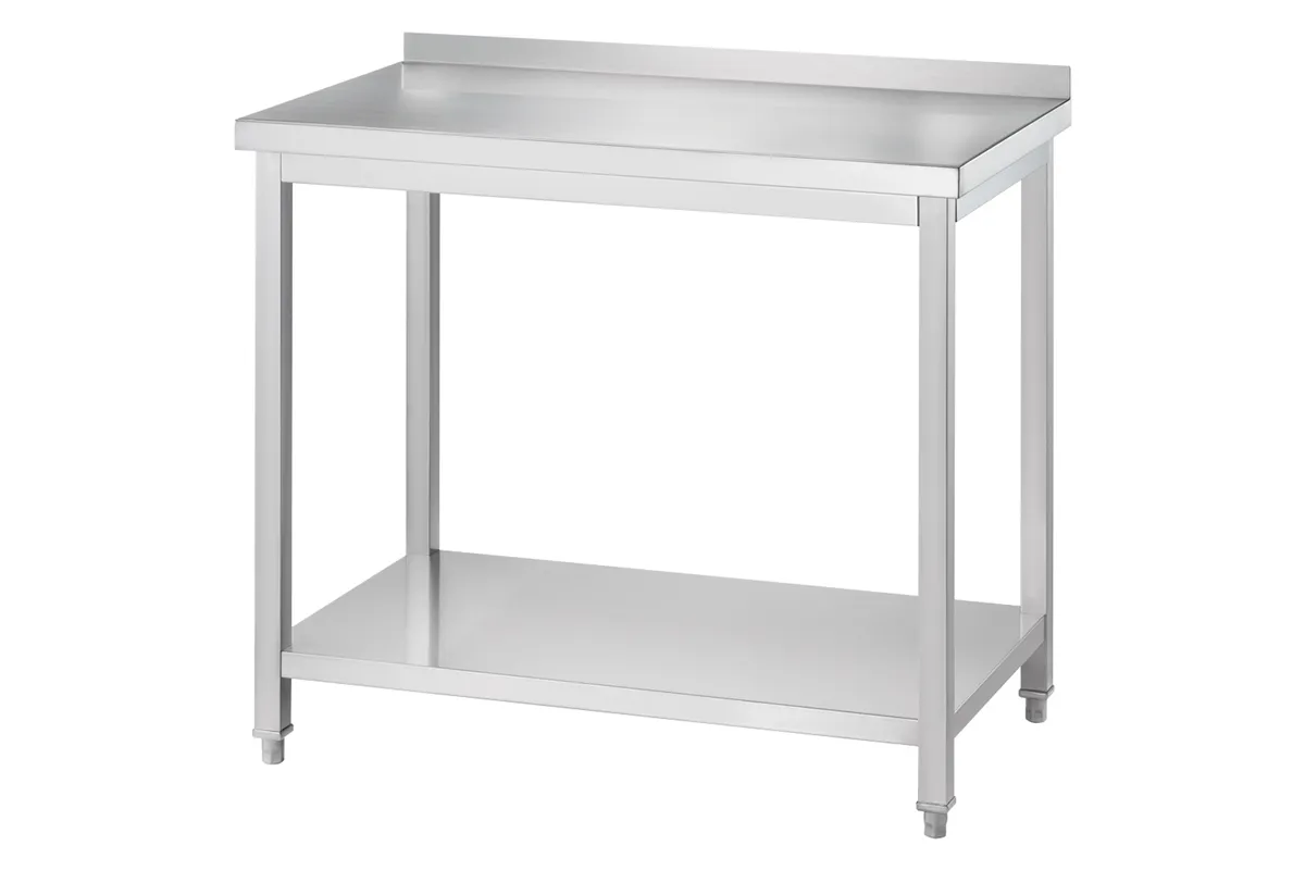 Stół przyścienny z półką 1400x700x850 mm skręcany Gredil 671347