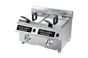 Frytownica indukcyjna, 2-komorowa, V 2x8 l, P 2x3.5 kW Stalgast 746782