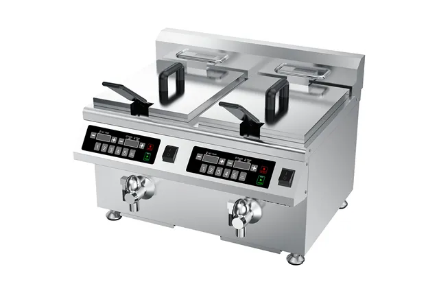 Frytownica indukcyjna, 2-komorowa, V 2x8 l, P 2x3.5 kW Stalgast 746782