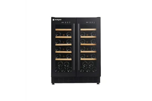 Chłodziarka do wina, dwustrefowa z zamkiem na klucz, V 120 L Stalgast 881120