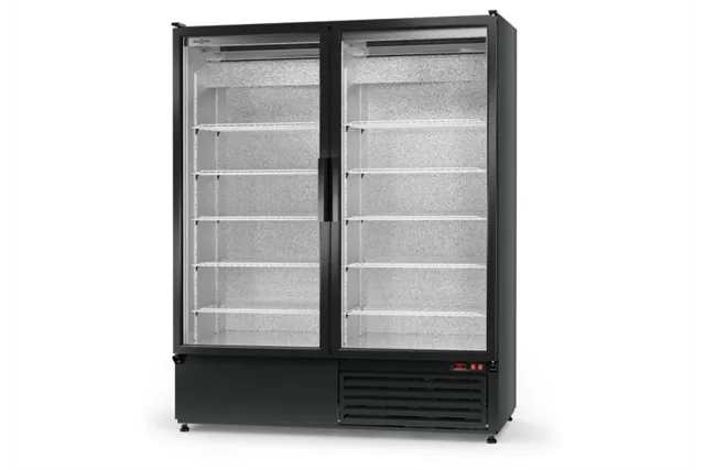 Szafa chłodnicza przeszklona, przeszklone drzwi, podwójna, 3 klasa klimatyczna, RAPA SCH-S-1400-AD-3KL