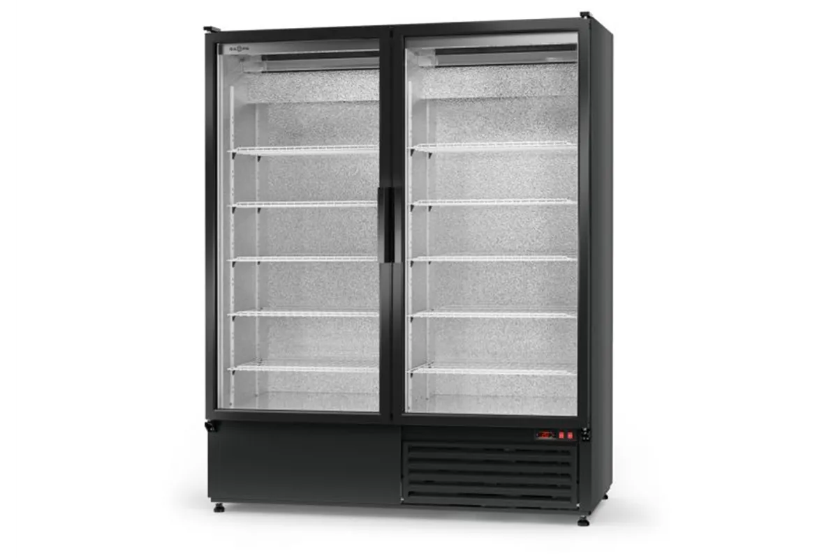 Szafa chłodnicza przeszklona, przeszklone drzwi, podwójna, 3 klasa klimatyczna, RAPA SCH-S-1600-AD-3KL