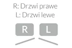 Szafa galwanizowana chłodnicza z drzwiami szklanymi 700l GN 2/1 Asber ECP-G-701 GD HC L