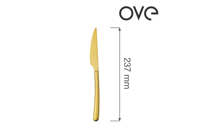 Nóż stołowy Amarone Gold, OVE, 237 mm Ove 764312