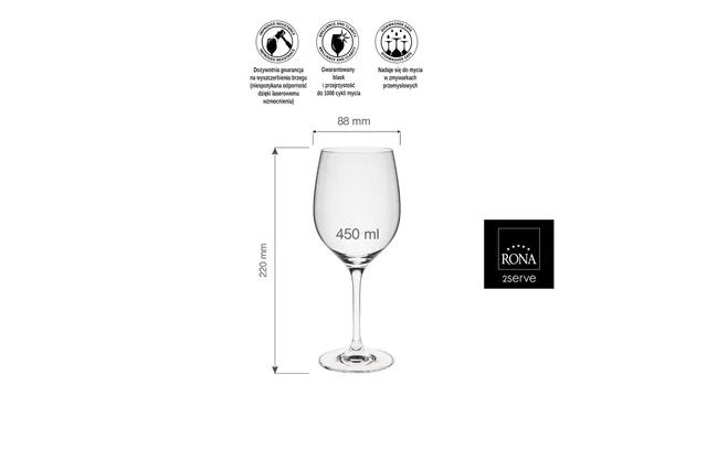 Kieliszek do wina Edition, 450ml RONA 60500100