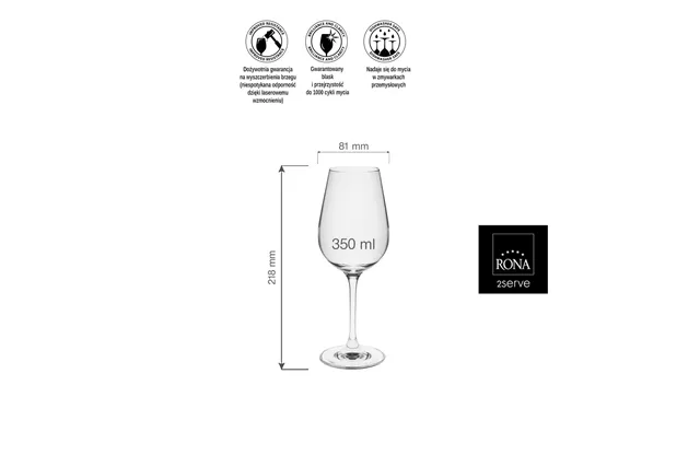 Kieliszek do wina Invitation, 350ml RONA 62650200