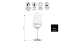 Kieliszek do wody gazowanej oraz różowych i białych win Linea Umana, 520ml RONA 72873300