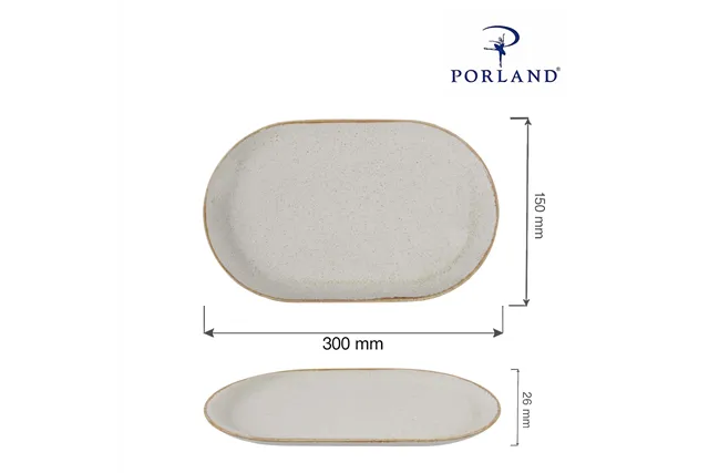 Półmisek owalny Sand 300x150 mm Porland 04ALM001955