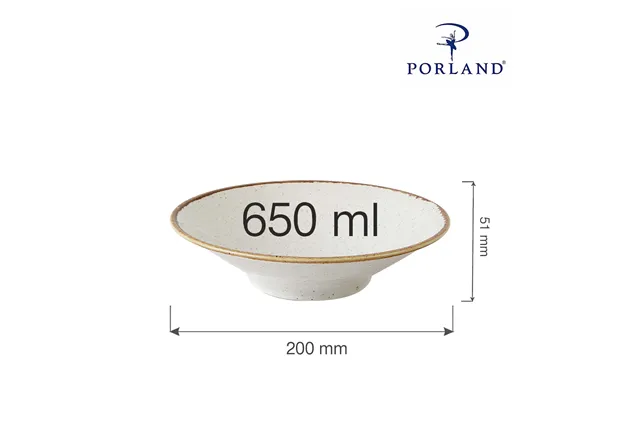 Talerz głęboki Sand 200 mm, 650 ml Porland 04ALM002763