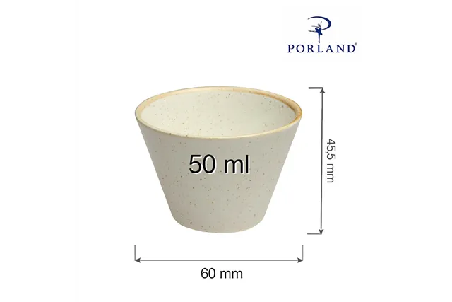 Miska stożkowa Sand 50 ml Porland 04ALM001416