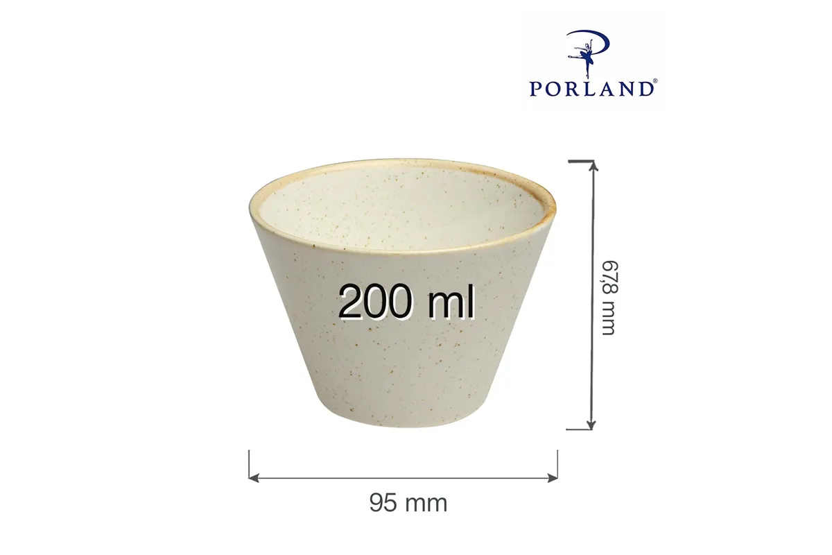Miska stożkowa Sand 200 ml Porland 04ALM001432