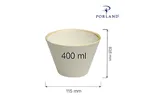 Miska stożkowa Sand 400 ml Porland 04ALM001438