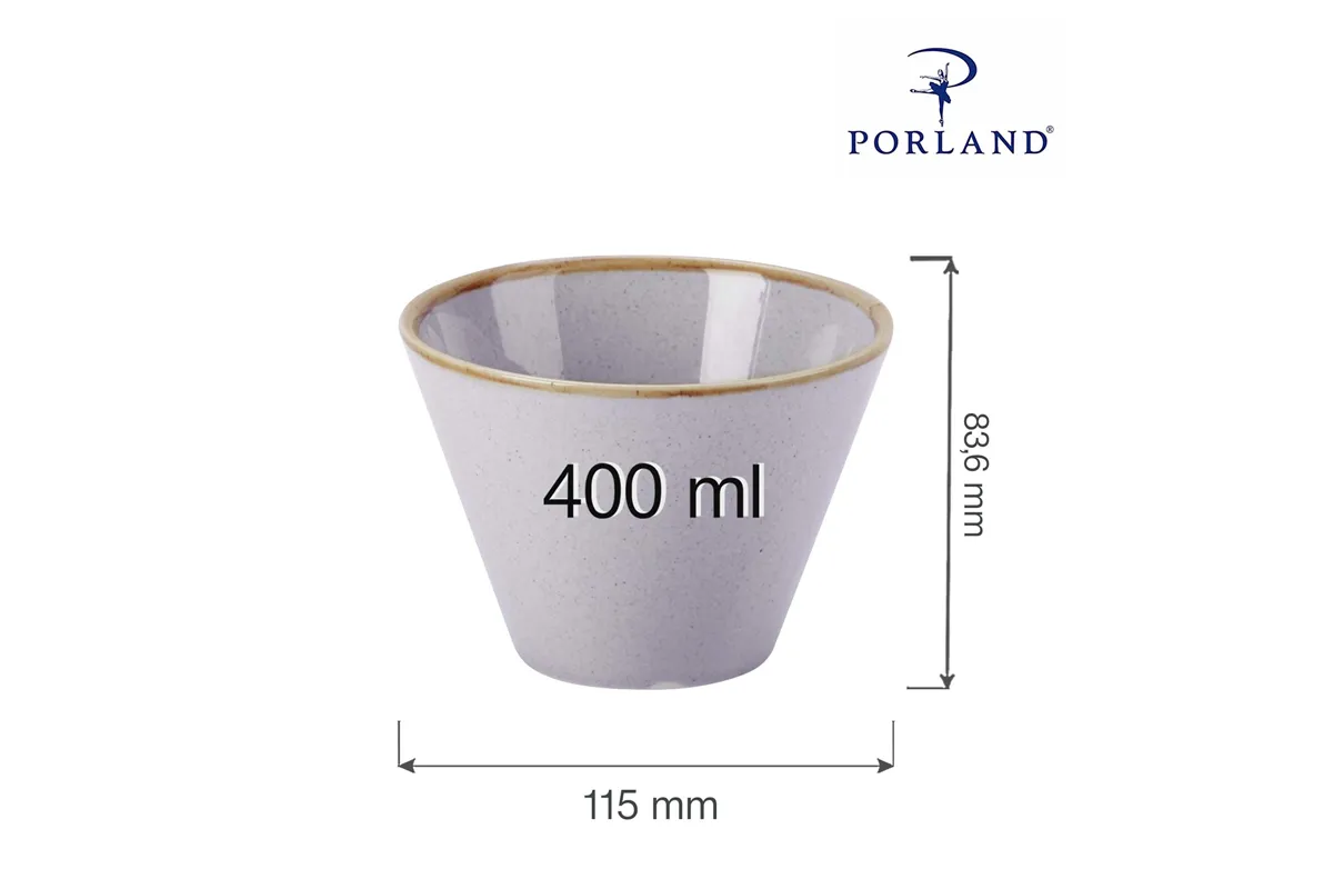 Miska stożkowa Ashen 400 ml Porland 04ALM001437