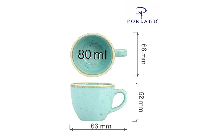 Filiżanka elegancka do espresso Laguna 80 ml Porland 04ALM001718
