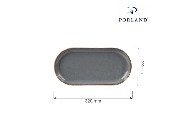 Półmisek owalny Stone 320x200 mm Porland 04ALM002561